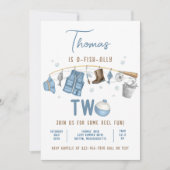 Invitation Pêche 2e anniversaire O-Fish-Ally Deux anniversair (Devant)