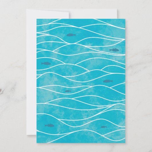 Invitation Pêche 4e anniversaire O-Fish-Ally Four Boy (Dos)