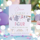 Invitation Pêche 4e anniversaire O-Fish-Ally Quatre anniversa