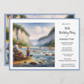 Invitation Pêche 50e anniversaire (Devant / Derrière)