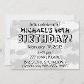 Invitation Pêche à la basse de Camion noir (Dos)