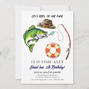 Invitation pêche Anniversaire