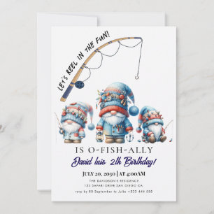 Invitation pêche Anniversaire