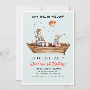 Invitation pêche Anniversaire