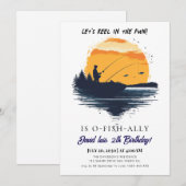 Invitation pêche Anniversaire (Devant / Derrière)