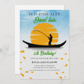 Invitation pêche Anniversaire (Devant / Derrière)