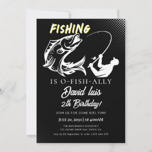 Invitation pêche Anniversaire