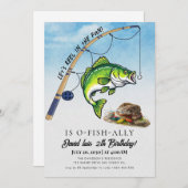 Invitation pêche Anniversaire (Devant / Derrière)