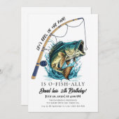 Invitation pêche Anniversaire (Devant / Derrière)