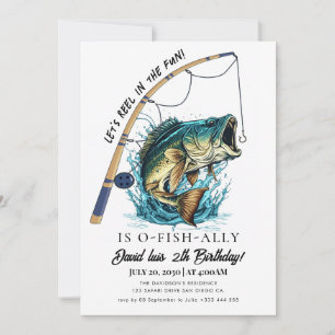 Invitation pêche Anniversaire