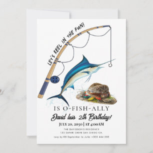 Invitation pêche Anniversaire
