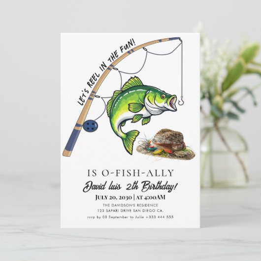 Invitation pêche Anniversaire (Debout devant)