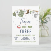 Invitation Pêche Anniversaire Fête Garçon O-Fish-Ally Anniver (Debout devant)