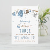 Invitation Pêche Anniversaire Fête Garçon O-Fish-Ally Anniver (Debout devant)