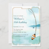 Invitation Pêche Anniversaire pour Hommes 30e fête d'annivers (Devant)