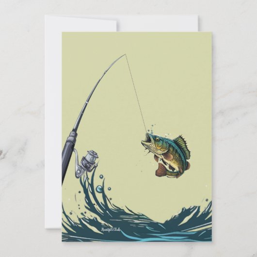 Invitation Pêche au Bass (Dos)