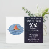 Invitation Pêche au sébaste à thème 50e anniversaire (Debout devant)