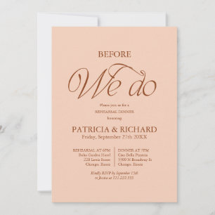 Invitation Pêche avant que nous fassions le dîner de répétiti