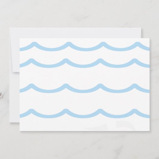 Invitation Pêche Bait Turner Un Poisson Océan Anniversaire (Dos)