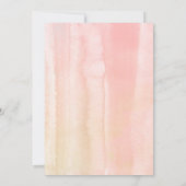 Invitation Pêche blanc et rose Floral Bohème Anniversaire (Dos)