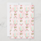 Invitation Pêche chaude de menthe de rose d'anniversaire de (Dos)