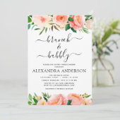 Invitation Pêche de corail Brunch et Fête des mariées de bull (Debout devant)