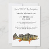 Invitation Pêche de la Perche Papillon Cadeau d'anniversaire  (Dos)