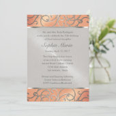 Invitation Pêche de Quinceanera et perruques de Filigree d'ar (Debout devant)