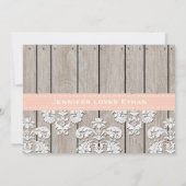 Invitation Pêche et Fête de la mariée blanche de pot de maçon (Dos)