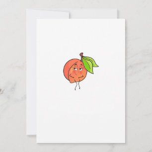 Invitation Pêche, joues douces, thème fruit