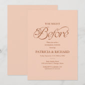 Invitation Pêche la veille du dîner de répétition (Devant / Derrière)