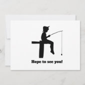 Invitation Pêche moderne à la traîne Retraité Sitting Pêcheur (Dos)