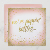 Invitation Pêche nous sommes perle d'invitation de bouteilles (Devant / Derrière)