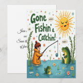 Invitation Pêche Partie (Devant / Derrière)