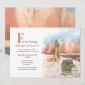 Invitation Pêche Partie (Devant / Derrière)