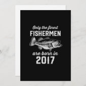 Invitation Pêche Pêcheur de 6 ans 2017 6e anniversaire (Devant / Derrière)