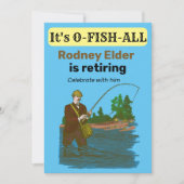 Invitation Pêche retraite pêcheur pêche pêche (Devant)