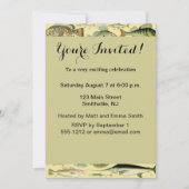 Invitation Pêche scientifique vintage (Devant)