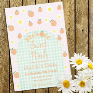 Invitation Pêche Sucrée 1er Anniversaire