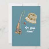 Invitation Pêche vintage Thème 50ème anniversaire (Dos)