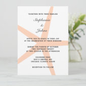 Invitation Pêcher Fuzz Starfish Plage tropicale Mariage éléga (Debout devant)