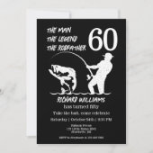 Invitation Pêcher la légende Parrain 60e anniversaire (Devant)