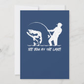 Invitation Pêcher la légende Parrain 60e anniversaire (Dos)