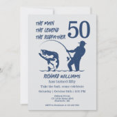 Invitation Pêcher le Parrain Big Fish 50e anniversaire (Devant)