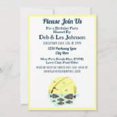 Invitation Pêcher le premier poisson de merlan d'un enfant (Dos)