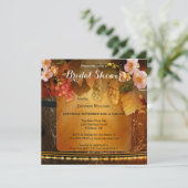 Invitation Pêcher Rose Vin Fête des mariées à thème (Debout devant)