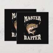 Invitation Pêcheur d'appât Maître (Devant / Derrière)