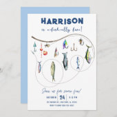 Invitation Pêcheur O-Fish-Ally Cinq Anniversaire (Devant / Derrière)