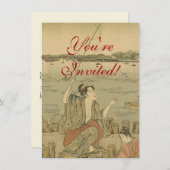 Invitation Pêcheurs Japonais (Devant / Derrière)