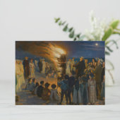 Invitation Peder Severin Kroyer - Bonfire de la veille du mil (Debout devant)